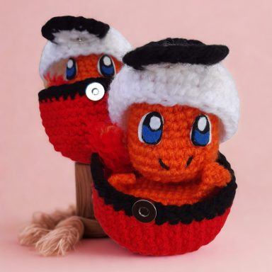 Punto de libro Charmander Pokéball Pokémon Amigurumi